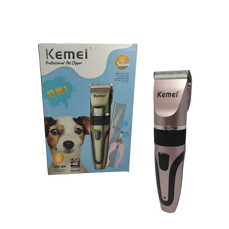 Kemei Κουρευτική Μηχανή Σκύλων Επαναφορτιζόμενη KM-1056