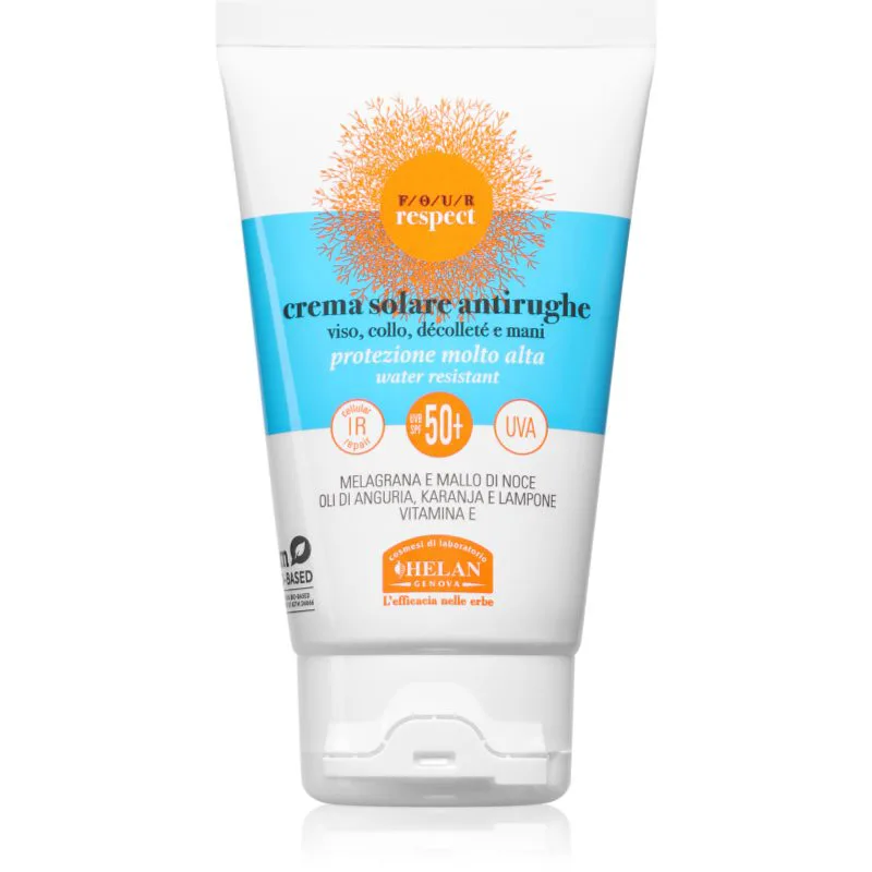 Helan VOGLIA DI SOLE FOUR RESPECT Sun Cream SPF50+ αντιρυτιδική κρέμα για ηλιοθεραπεία SPF 50+ 50 ml