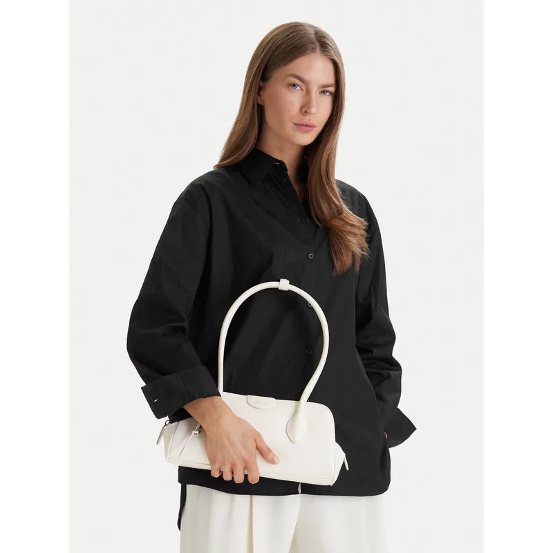 Τσάντα Calvin Klein Emblem Trio Shoulder Bag LV04F3369G Λευκό