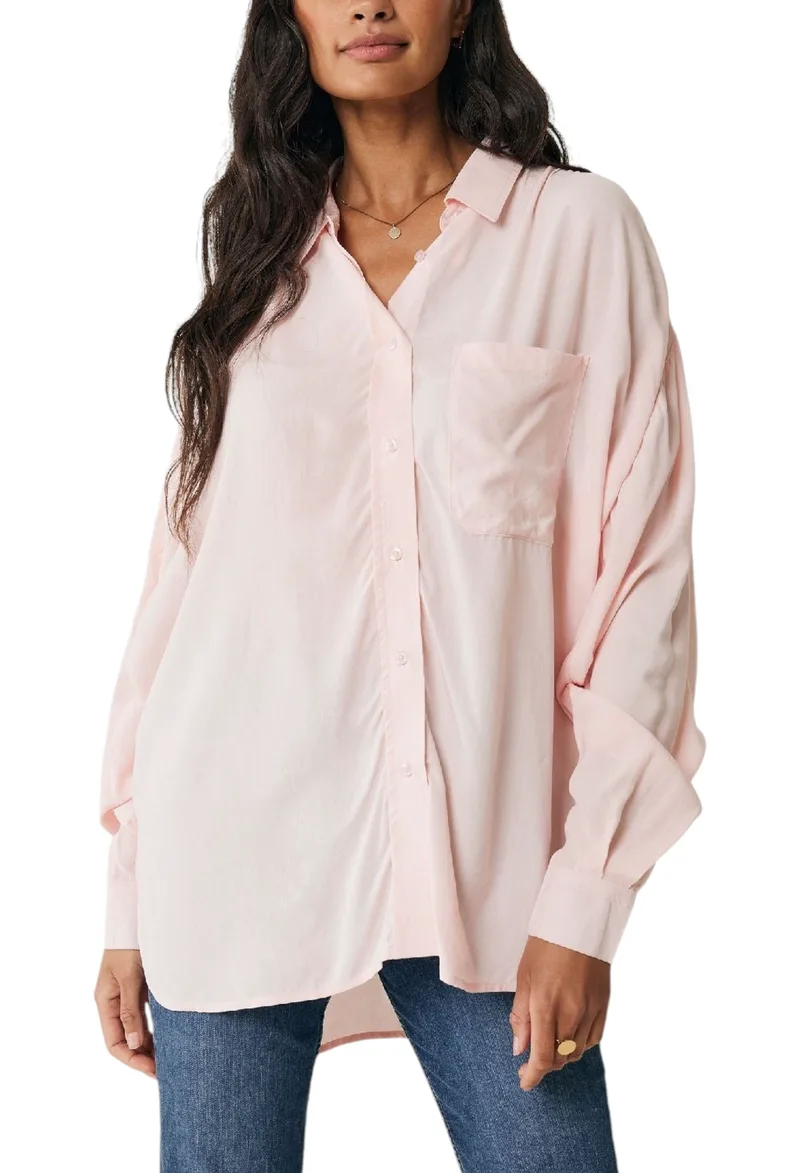 Πουκάμισο Μακρυμάνικο Mexx Cargo blouse with pockets MF006100941W-Light Coral Γυναικείο