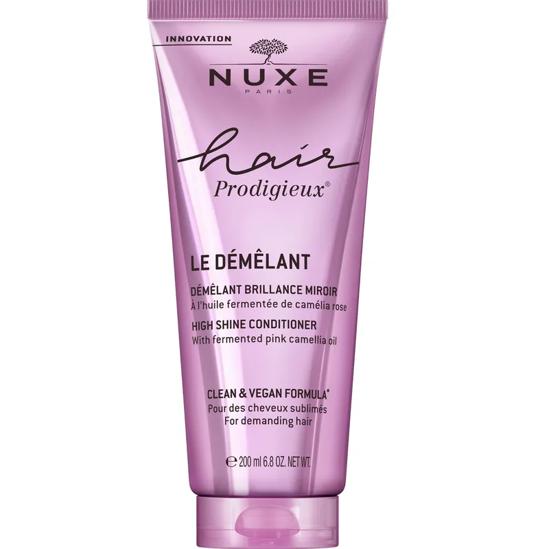 Nuxe Hair Prodigieux High Shine Conditioner Μαλακτική Αρωματική Κρέμα Αναδόμησης με Εκχύλισμα Ροζ Καμέλιας για Εκθαμβωτική Λάμψη 200ml