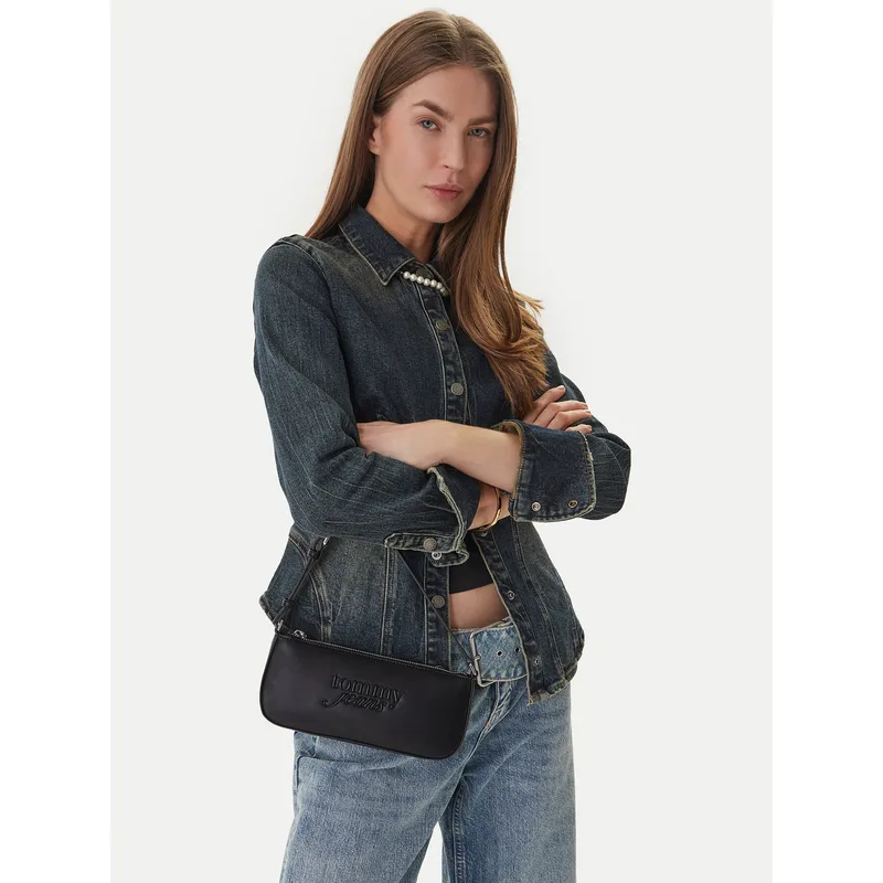 Τσάντα Tommy Jeans Tjw Must Shoulder Bag AW0AW18449 Μαύρο