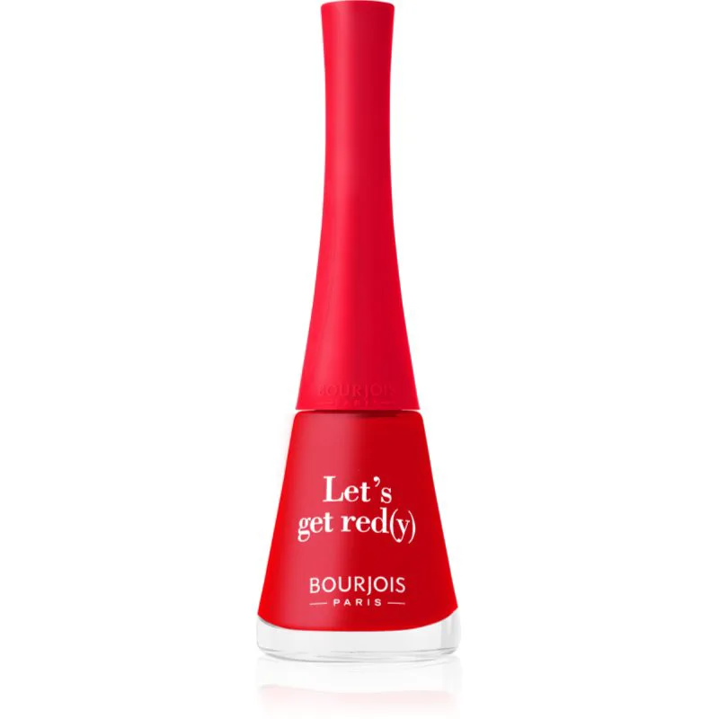 Bourjois 1 Seconde βερνίκι νυχιών με γρήγορο στέγνωμα απόχρωση 009 Let's Get Red(y) 9 ml