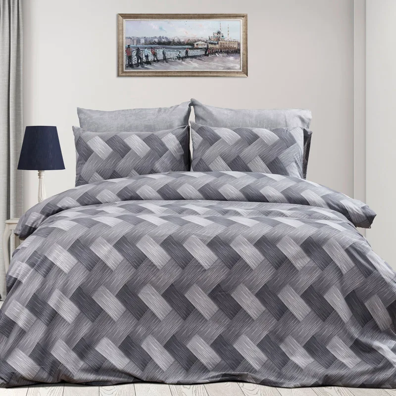 Σεντόνια Υπέρδιπλα Σετ Dimcol Alcmene 452 Grey Ks 240x270