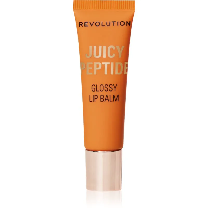 Revolution Juicy Peptide Lip Balm Βάλσαμο για χείλη με πεπτίδια απόχρωση Peach Bellini Πορτοκαλί 8 ml