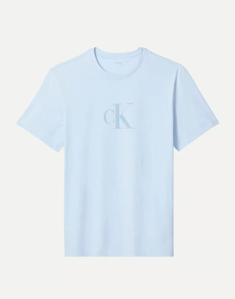 CALVIN KLEIN SS 30S DISTRESS MONOGRAM GRAPHIC LV04RF853G-C1O LightBlue