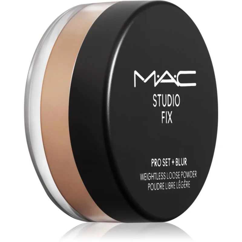 MAC Cosmetics Studio Fix Pro Set + Blur Weightless Loose Powder πούδρα φιξαρίσματος για ματ όψη απόχρωση Dark 6,5 γρ