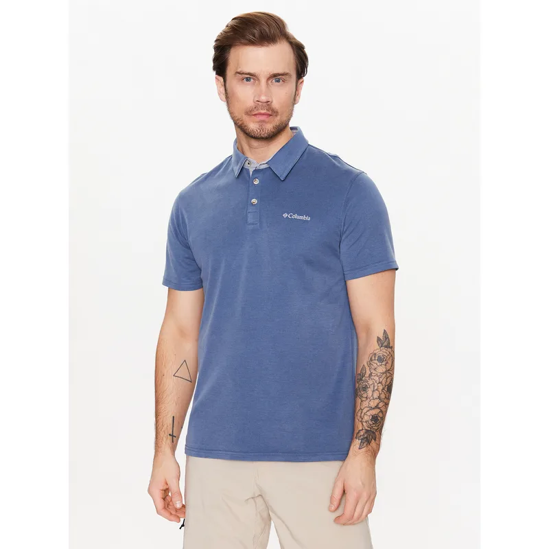 Columbia Polo Nelson Point 1772721 Μπλε Regular Fit