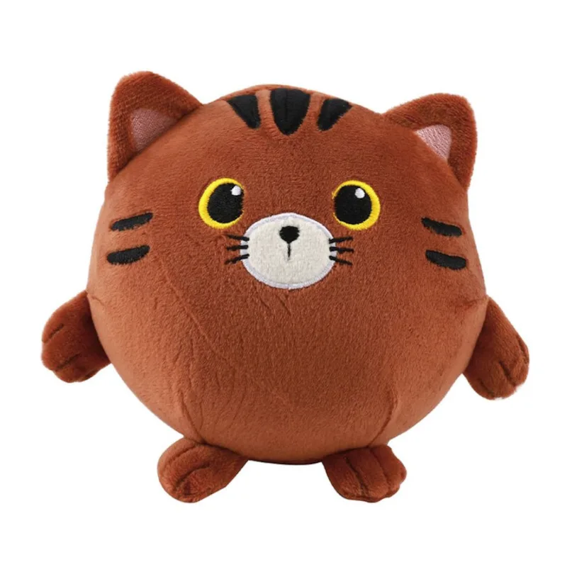 Λούτρινο Μαλακό Μαξιλάρι Squishy Plush Chocolate Tabby Cat 14cm iTotal XL2779D
