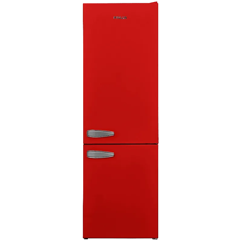 Finlux FXCA 31310 REE RETRO Ψυγειοκαταψύκτης 268lt, Ε (Υ170xΠ54xΒ59.5cm) Κόκκινος FXCA 31310