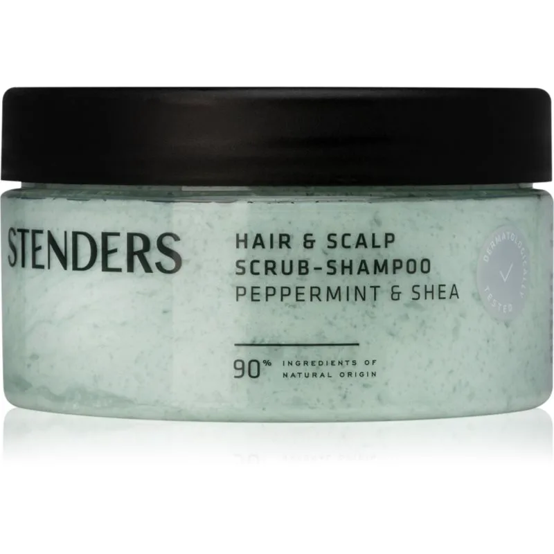 STENDERS Peppermint & Shea δροσιστική καθαριστική απολέπιση για μαλλιά και το δέρμα του τριχωτού της κεφαλής 300 γρ