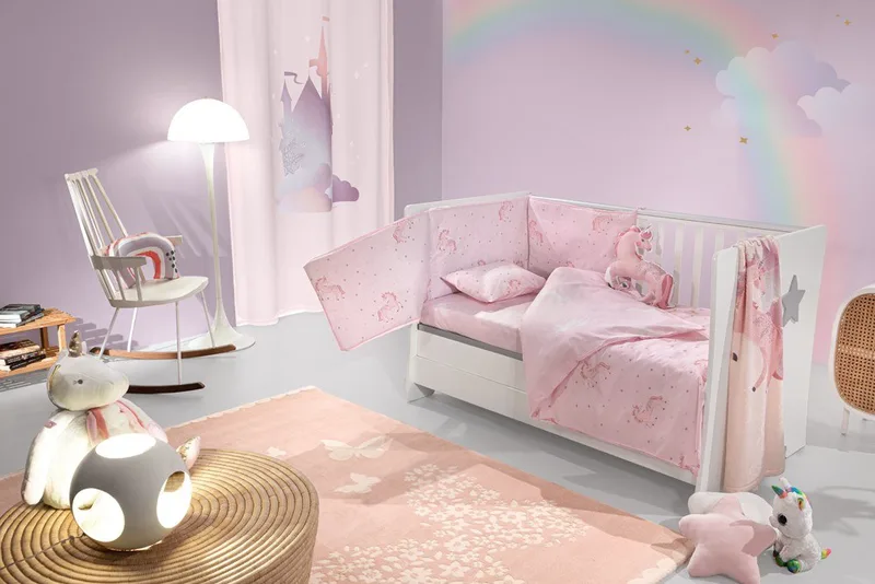Σετ Κούνιας 3 Τεμαχίων Saint Clair Pinto Pinky