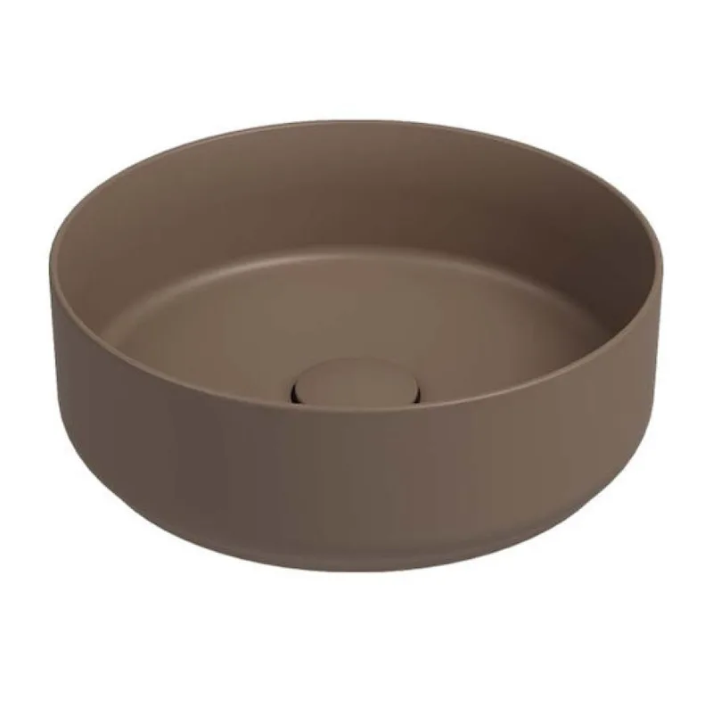 Νιπτήρας Επικαθήμενος Λευκό Ceramica Etna 33036-530 Matt Taupe (Φ.36cm)