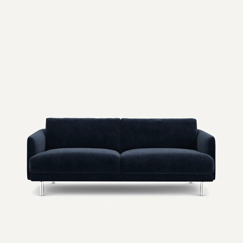 Καναπές από βελούδινο chenille ύφασμα Μ101xΠ195xΥ76cm