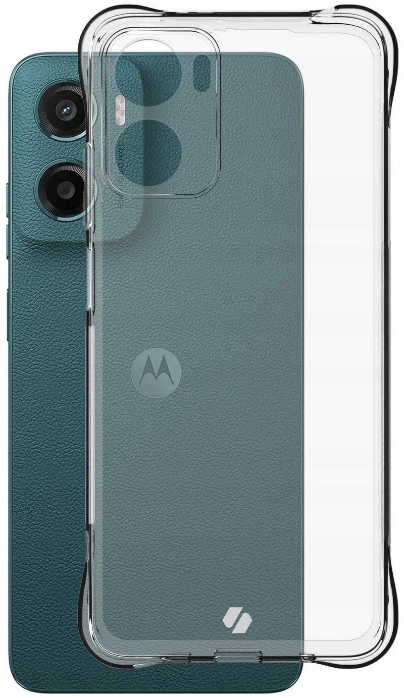 Θήκη Motorola Moto G05 / E15 Spacecase Anti-Shock Διάφανη Σιλικόνης 1mm - Clear (5905719117801)