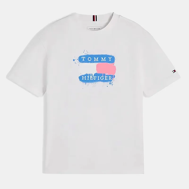 Tommy Jeans Tommy Flag Graffiti T-Shirt Ss (9000285406_1539)