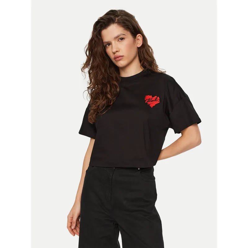 KARL LAGERFELD T-Shirt A1W17074 Μαύρο Regular Fit