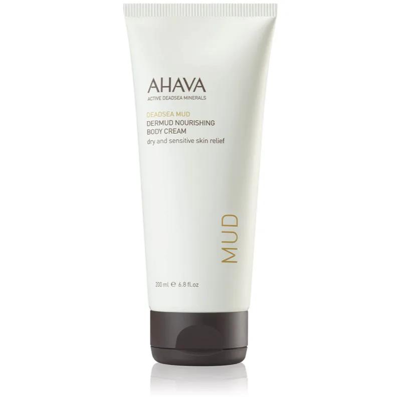 AHAVA Dead Sea Mud θρεπτική κρέμα σώματος για ξηρό και ευαίαισθητο δέρμα 200 ml