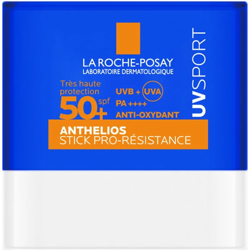 La Roche-Posay Anthelios UVSport Spf50+ Pro Resistance Stick Αντηλιακό Στικ Προσώπου Πολύ Υψηλής Προστασίας Ανθεκτικό στον Ιδρώτα, Έντονη Ηλιοφάνεια & Τριβή με Βιταμίνη Ε 8g