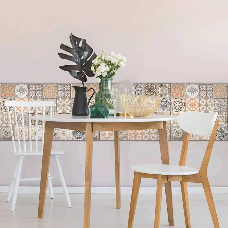 Πορτοκαλί Azulejos μαλακά πλακάκια προστασίας τοίχων (54737)