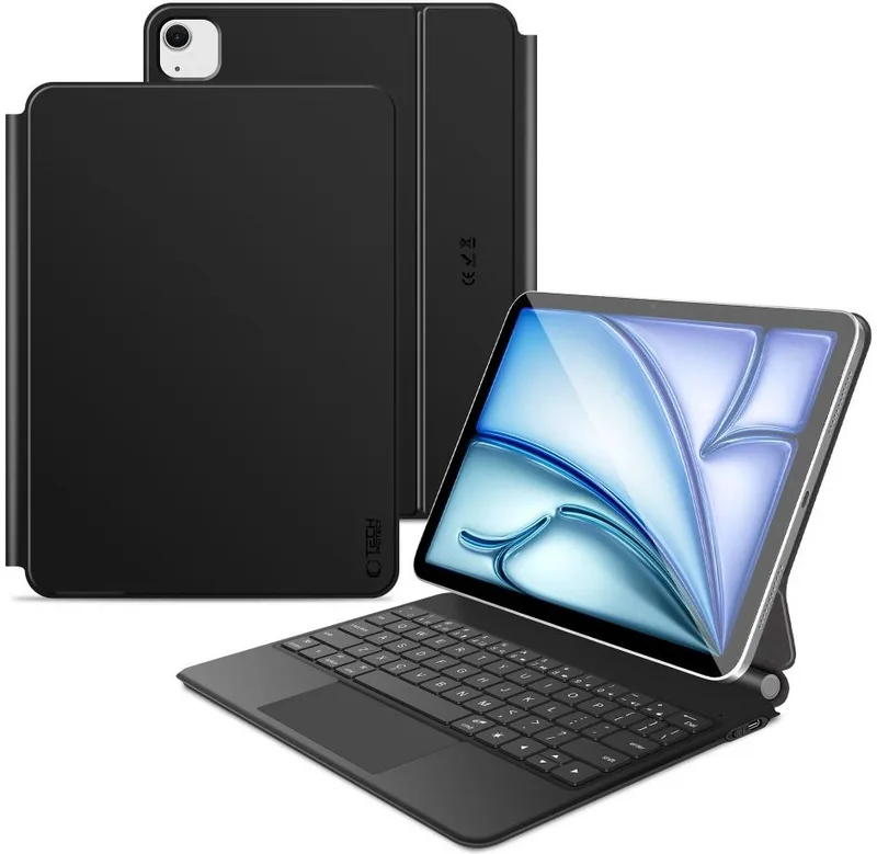 Θήκη iPad Air 8 2026 11" / Air 7 2025 11" / Air 6 2024 11" / Air 5 2022 10.9" / Air 4 2020 10.9" Tech-Protect Smartcase Magnetic + Keyboard Μαγνητική με Πληκτρολόγιο Bluetooth - Black (5906302363469)