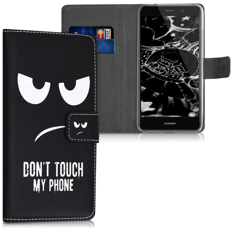 KW Θήκη - Πορτοφόλι Huawei Y7 / Y7 Prime 2017 - Don't Touch My Phone (42688.01)