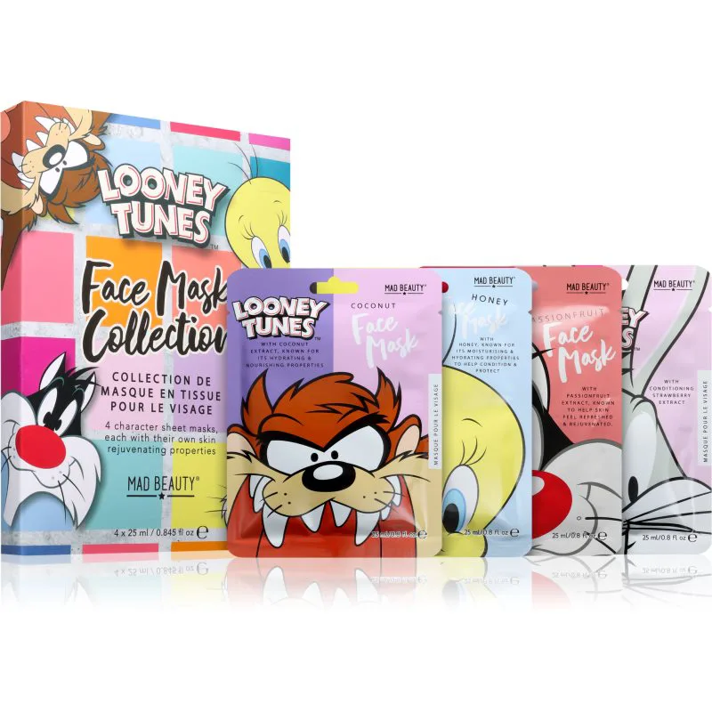 Mad Beauty Looney Tunes Σετ υφασμάτινων μασκών