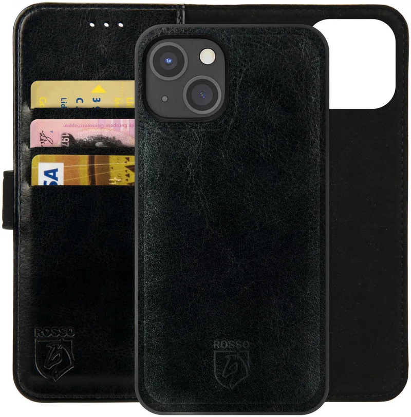 Κόκκινο Element 2 in 1 - PU Θήκη Πορτοφόλι Apple iPhone 14 Plus - Black (8719246369551)