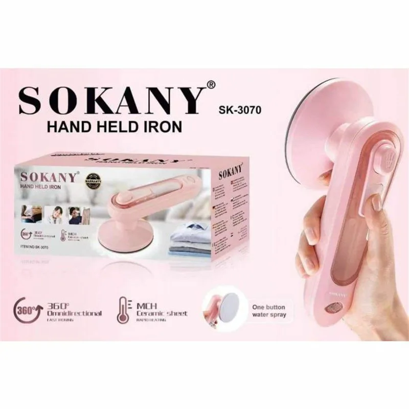 Sokany Ατμοσίδερο Ρούχων Χειρός με Δοχείο