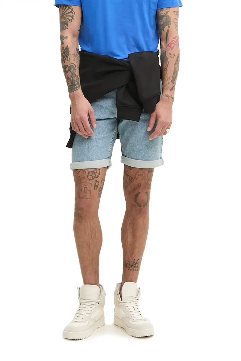 KARL LAGERFELD JEANS ΒΕΡΜΟΥΔΑ JEANS SLIM ANOIXTO ΜΠΛΕ