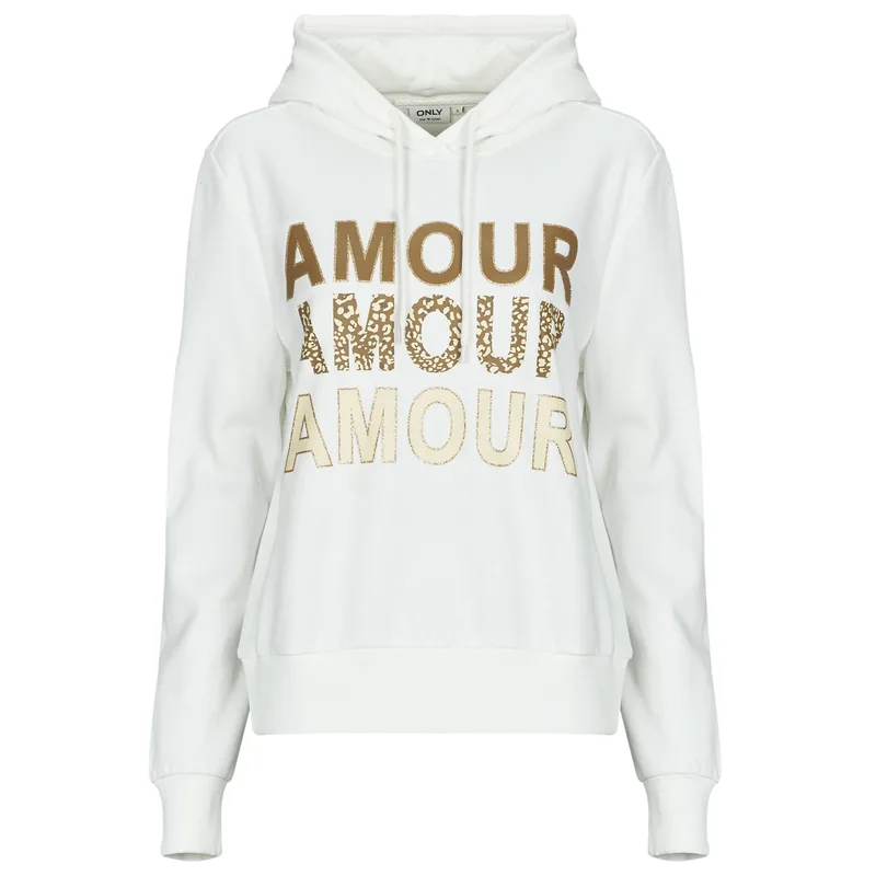 T-shirt με κουκούλα Only ONLMAIA L/S BELIEVE HOOD