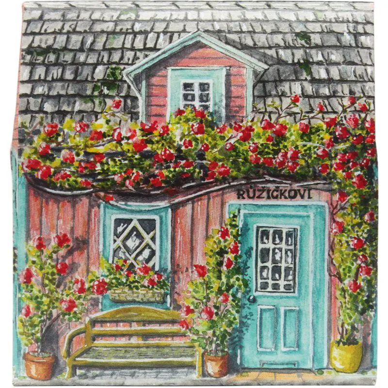 Bohemia Gifts & Cosmetics Little House of Rose Μπάρα σαπουνιού με την μυρωδιά των τριαντάφυλλων 80 γρ