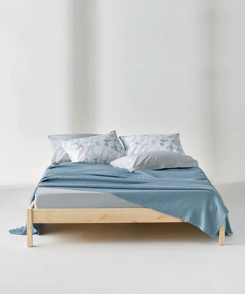 Κουβέρτα Πικέ Μονή Kentia Cecilia 19 Blue 160x240
