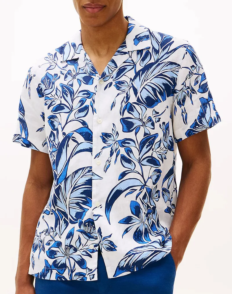 TOMMY HILFIGER LINEN FLORAL AOP SS RF 1/2 MW0MW42403-YBR Mixed