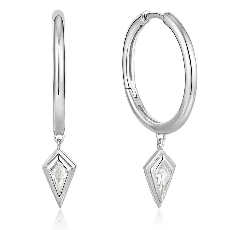 Ασημένιοι κρίκοι Ania Haie 925 Sparkle Drop Pendant E041-05H-W E041-05H-W Ασήμι