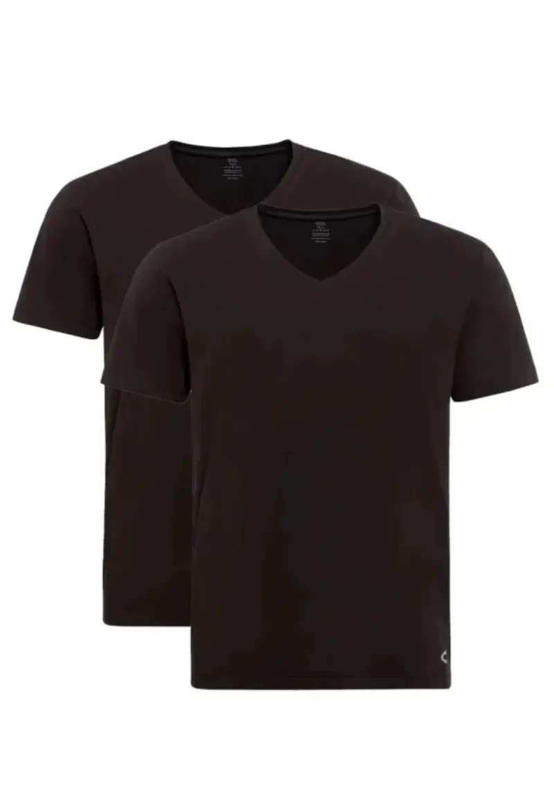 ΑΝΔΡΙΚΟ ΕΣΩΡΟΥΧΟ Τ-SHIRT ΜΕ V-ΛΑΙΜΟΚΟΨΗ ΣΕΤ 2 ΤΜΧ ΜΑΥΡΟ