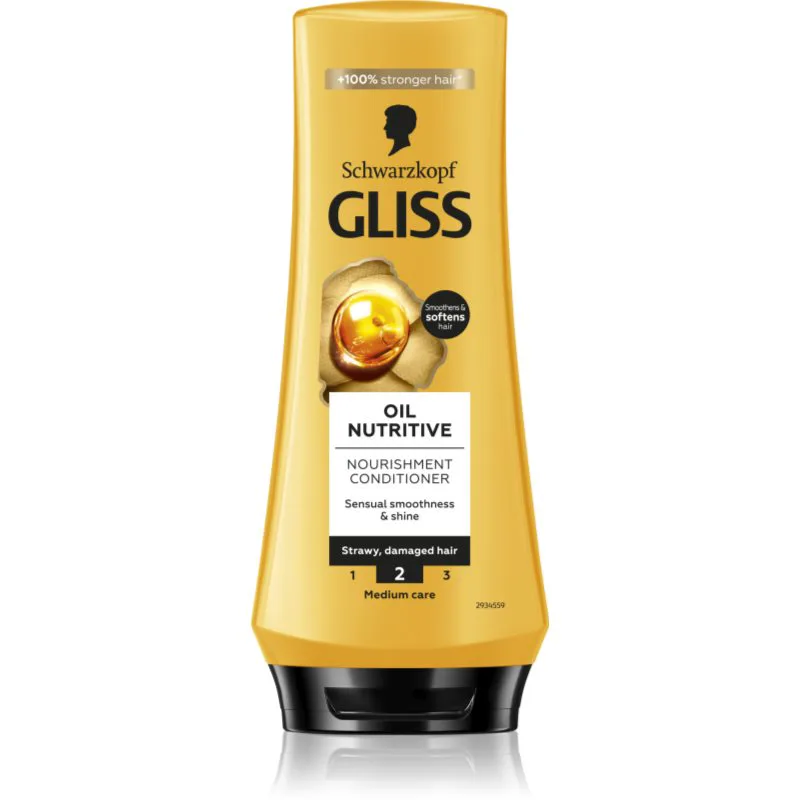 Schwarzkopf Gliss Oil Nutritive θρεπτικό κοντίσιονερ με έλαιο 200 ml