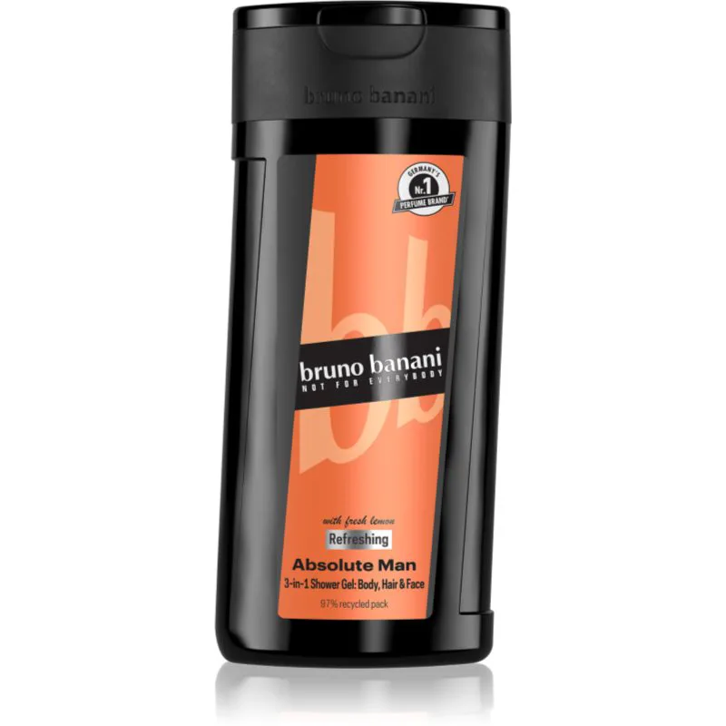 Bruno Banani Absolute Man δροσιστικό τζελ ντους 3 σε 1 για άντρες 250 ml