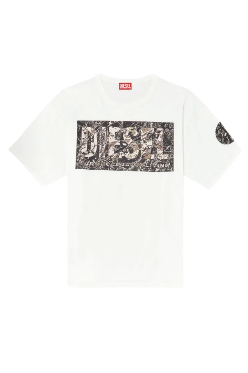 DIESEL Ανδρικό T-BOXT-R22 T-SHIRT - ΛΕΥΚΟ -A17613-0AGRI-100-WHITE