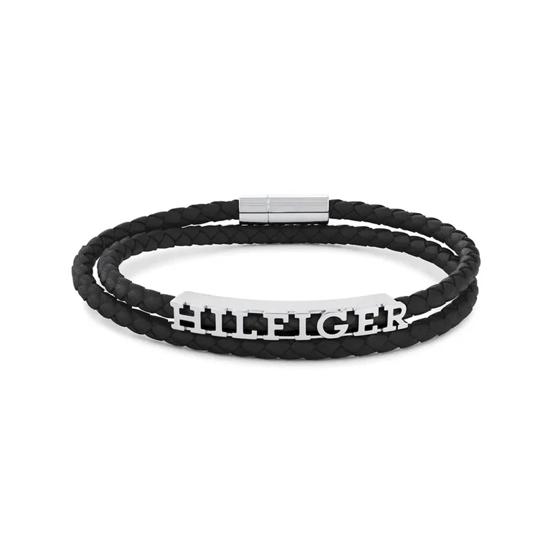 TOMMY HILFIGER Βραχιόλι Από Δέρμα Και Ανοξείδωτο Ατσάλι 2790587