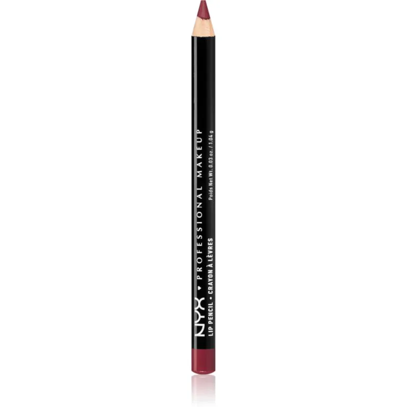 NYX Professional Makeup Slim Lip Pencil Μολύβι για τα χείλη απόχρωση Plush Red 1 γρ