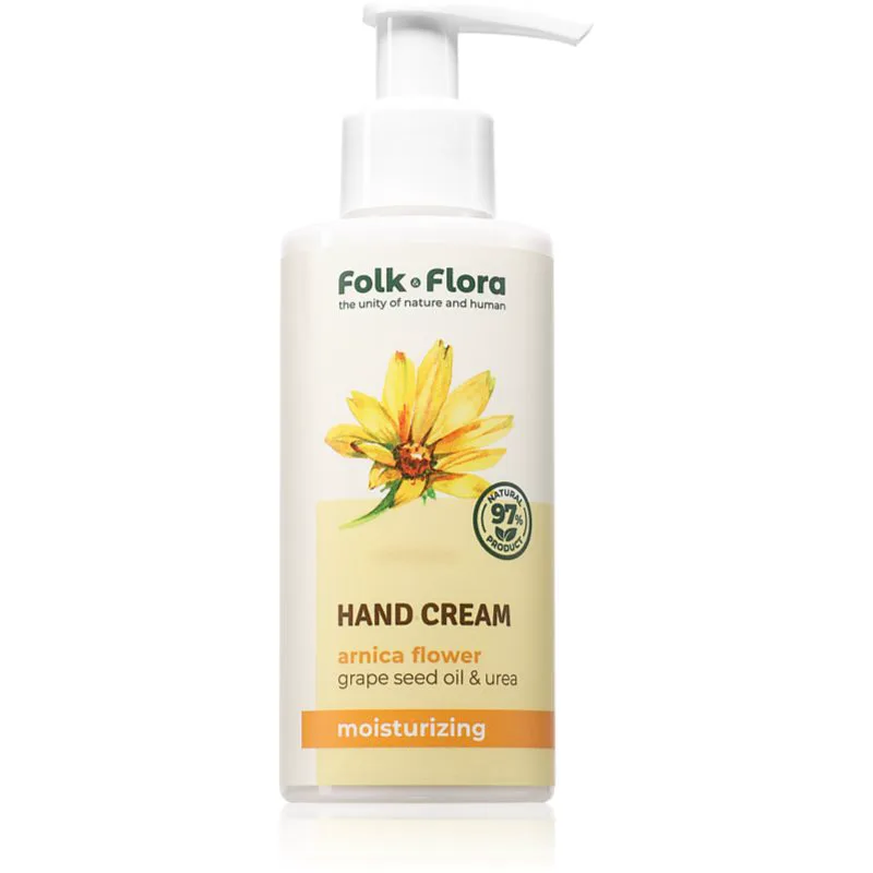 Folk & Flora Arnica Flower ενυδατική κρέμα για τα χέρια 150 ml