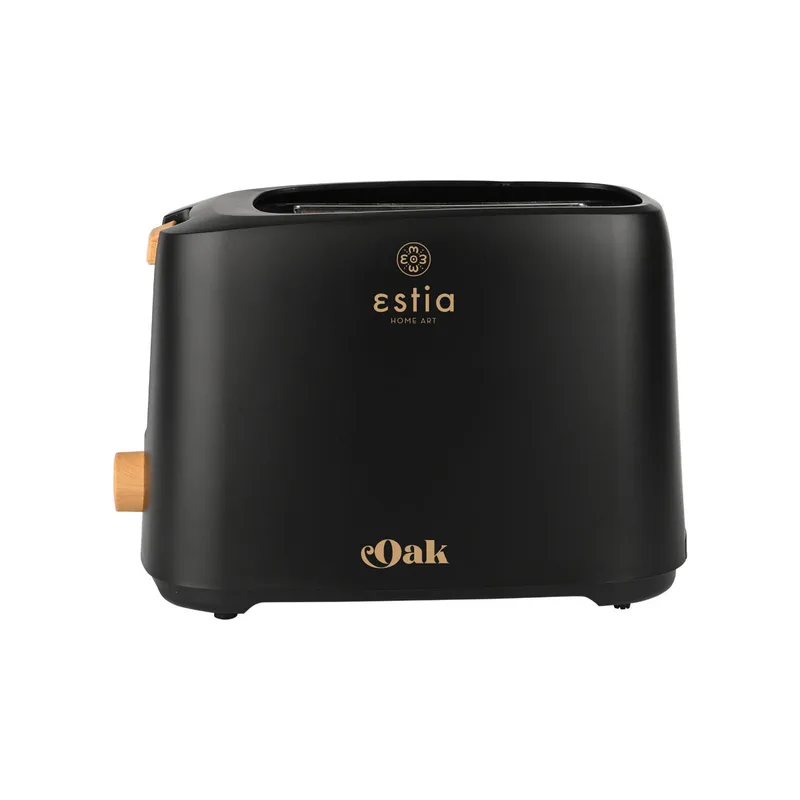 Φρυγανιέρα Oak 2 Θέσεων 700W Με 7 Επίπεδα Ψησίματος Μαύρη 19.5x17x16.5cm