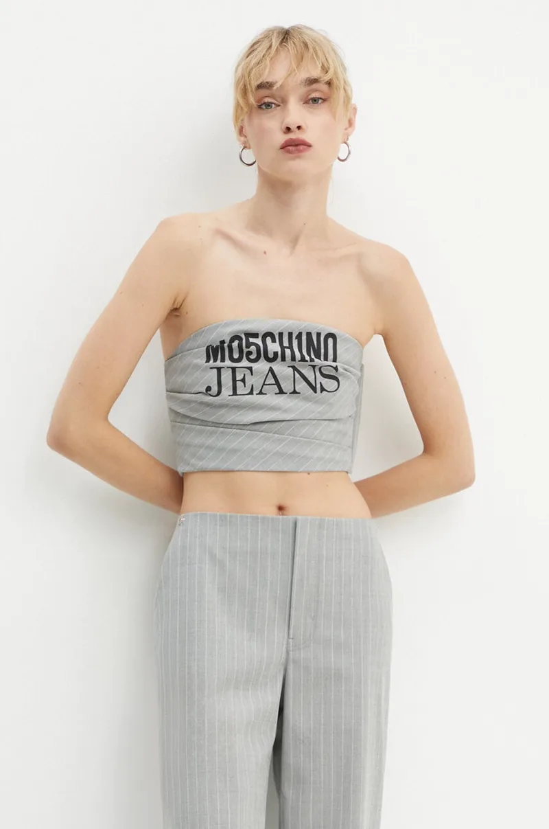 Τοπ από μείγμα μαλλιού Moschino Jeans