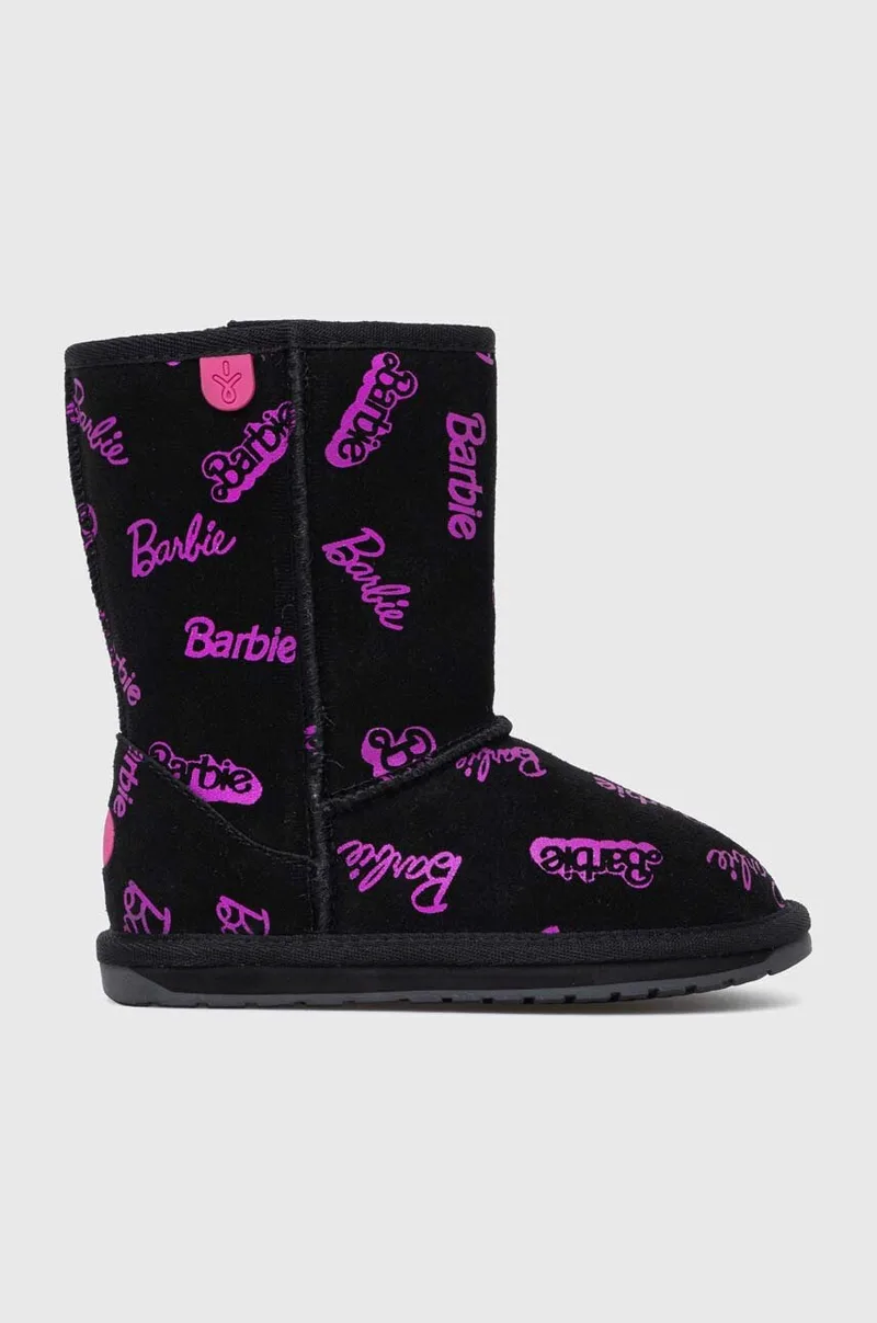 Μπότες χιονιού σουέτ για παιδιά Emu Australia Barbie? Wallaby Print Lo