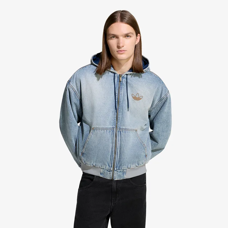 Φούτερ adidas Denim Padded Jacket Indigo Denim XL