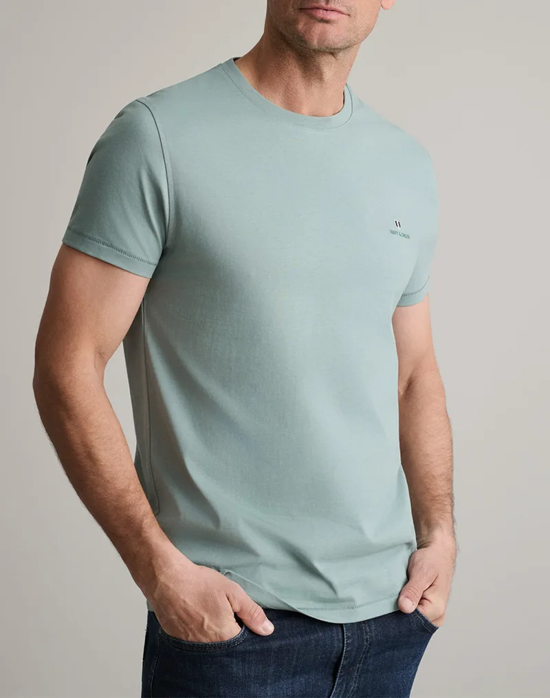 NAVY&GREEN ΜΠΛΟΥΖΑ ΛΑΙΜΟΚΟΨΗ 24MO.001/P.3-STORMY SEA Turquoise