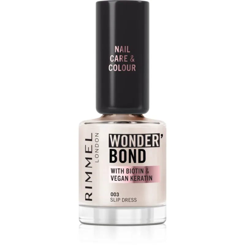Rimmel Wonder'Bond βερνίκι νυχιών απόχρωση 003 Slip Dress 12 ml