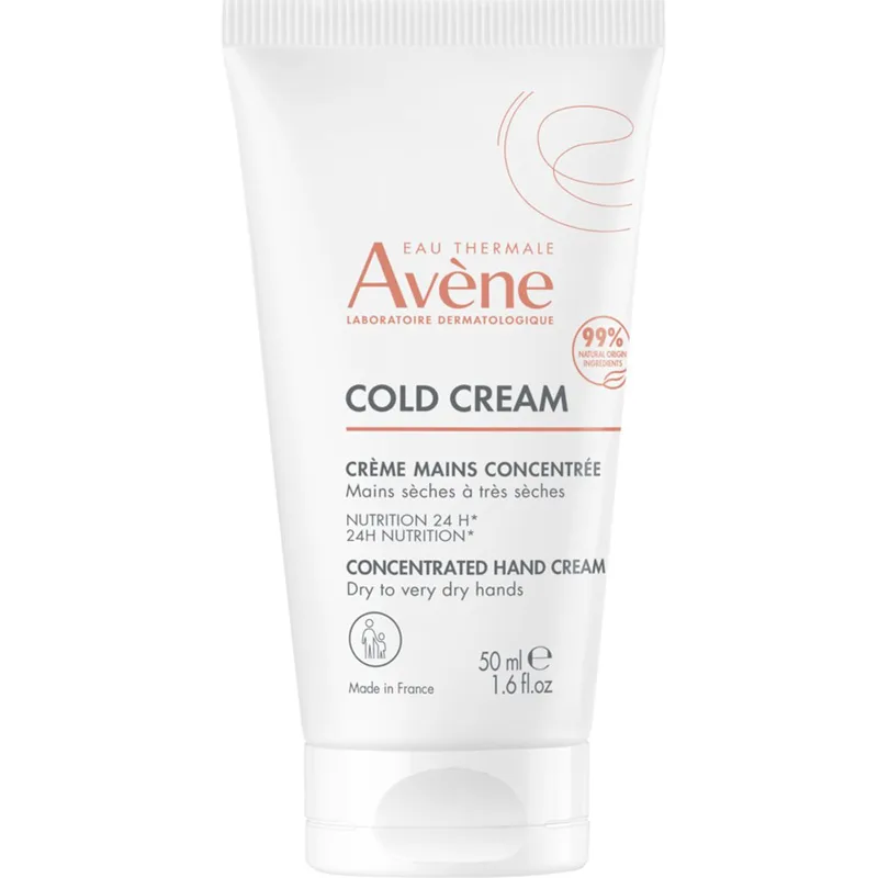 Avene Concentrated Cold Hand Cream Συμπυκνωμένη Καταπραϋντική & Προστατευτική Κρέμα για Ξηρά & Ταλαιπωρημένα Χέρια 50ml