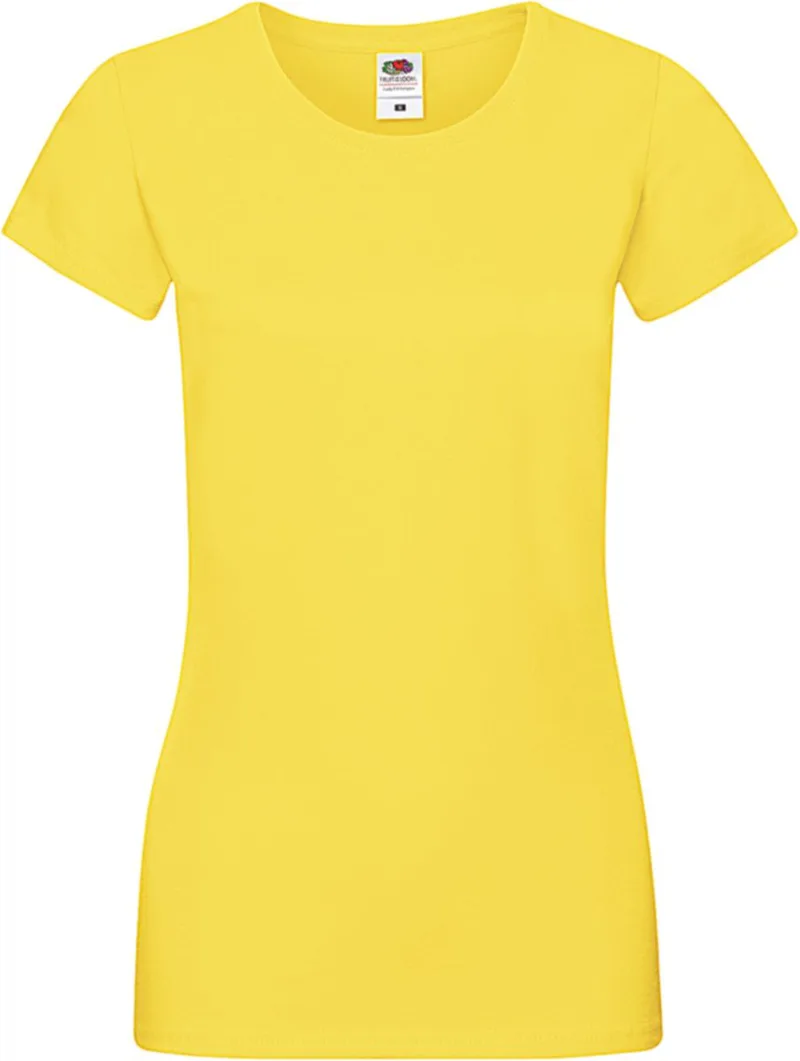 Γυναικείο T-shirt 61-414-0 Fruit of the Loom Lady-Fit Sofspun Yellow